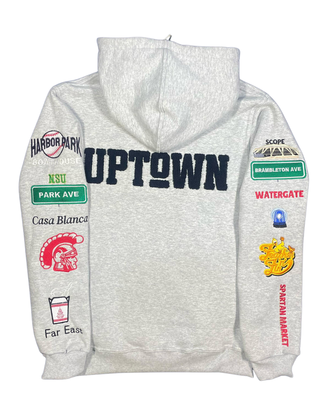 "UPTOWN" CHENILLE EMBROIDERED HOODIE