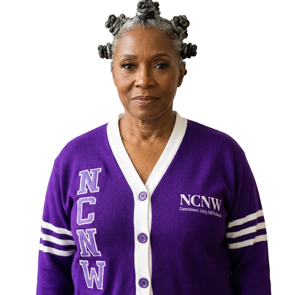 NCNW EMBROIDERED VARSITY SWEATERS